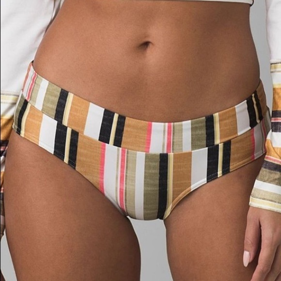 PrAna Bikini Bottom NWT Gilded Soleil Stripe - Picture 8 of 14